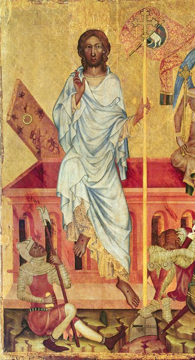 Resurrezione di Cristo, c.1350 (dettaglio) da Master of the Cycle of Vyssi Brod